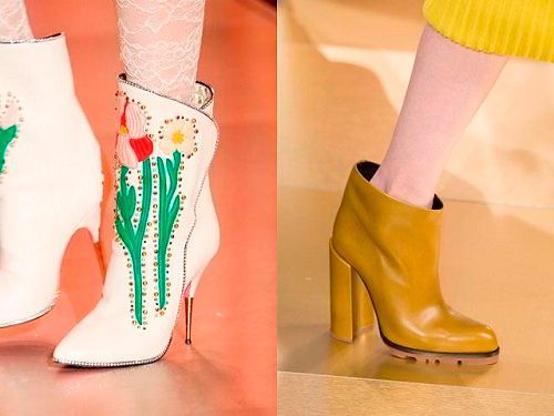 Модная обувь весна 2018: фото женские ботильоны