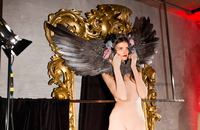 Презентация коллекции головных уборов haute couture «12» Константина Гайдая в бутике «Aizel Moscow»